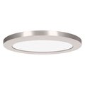 Access Lighting ModPLUS, Dual Voltage LED Flush Mount, Brushed Steel Finish, Acrylic Lens Acrylic 20837LEDD-BS/ACR